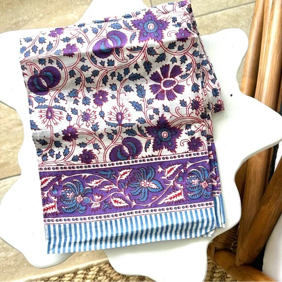 NWT Blockprinted 100% Cotton Pareo Sarong - Picture 2 of 5